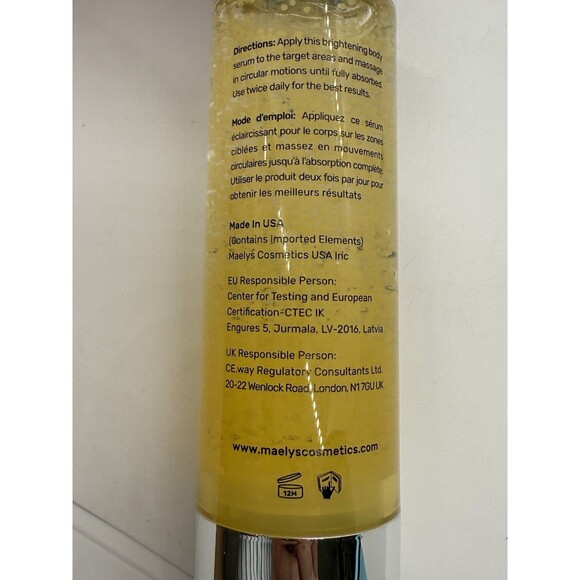 B-GLOWY Brightening Body Serum Reduces Dark Spots 3.38oz/100ml W/ Meadowfoam New - Picture 6 of 6